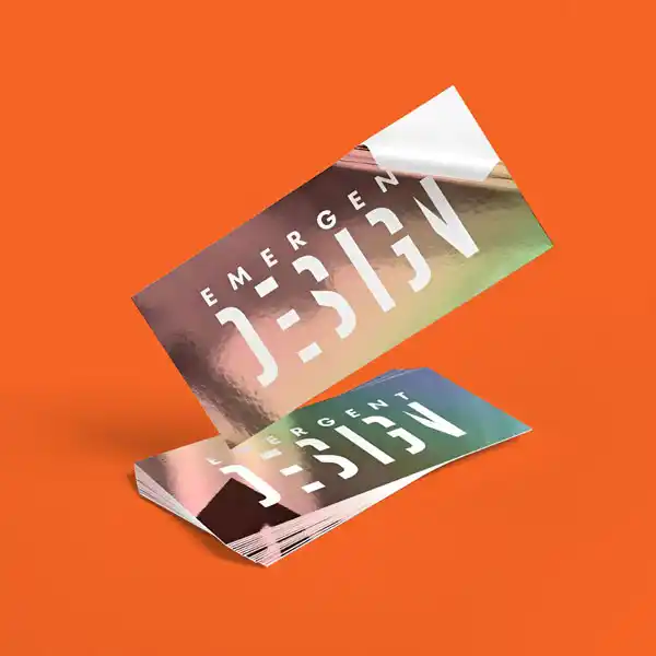 Custom Printed Metallic Print Stickers on High Quality Materials 1 Custom Printed Metallic Print Stickers on High Quality Materials 1