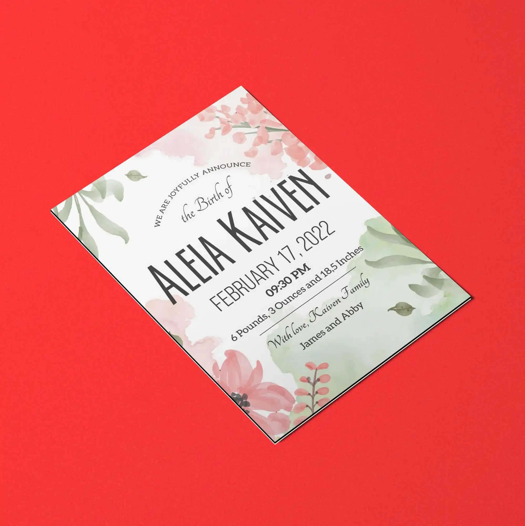 Custom Printed Multi-Layer Announcement Cards on High Quality Materials 1 Custom Printed Multi-Layer Announcement Cards on High Quality Materials 1