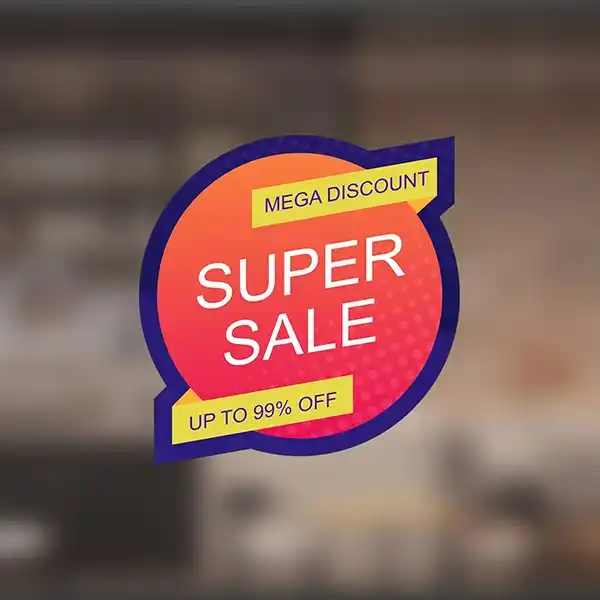 Custom Printed Opaque Window Cling on High Quality Materials 1 Custom Printed Opaque Window Cling on High Quality Materials 1