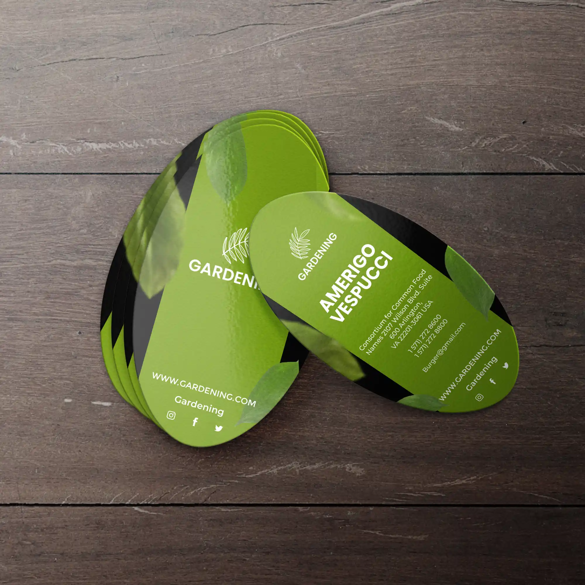 Custom Printed Oval Business Cards on High Quality Materials 3 Custom Printed Oval Business Cards on High Quality Materials 3