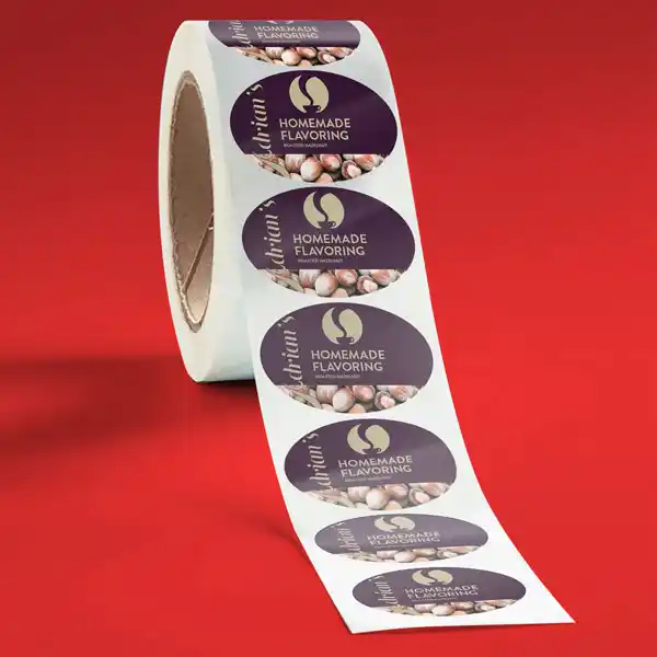 Custom Printed Oval Stickers on High Quality Materials 2 Custom Printed Oval Stickers on High Quality Materials 2