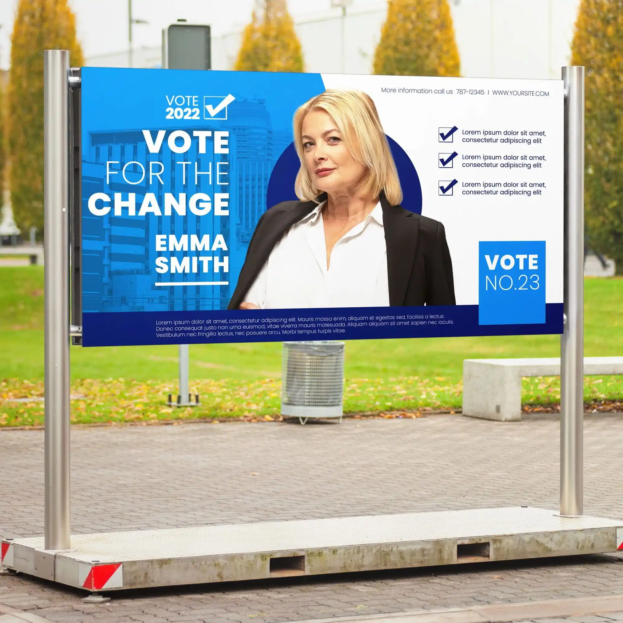 Custom Printed Oversized Political Road Signs on High Quality Materials 2 Custom Printed Oversized Political Road Signs on High Quality Materials 2