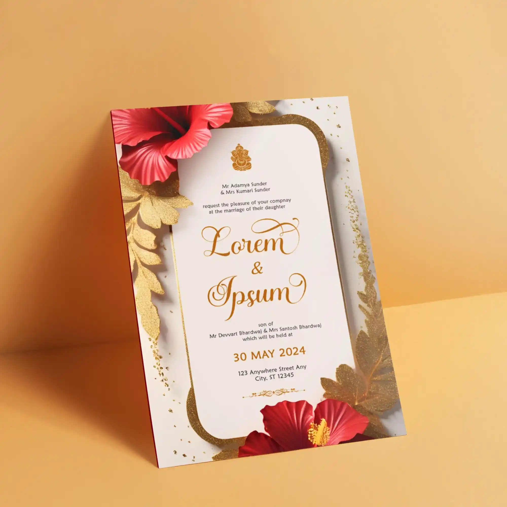 Custom Printed Painted Edge Invitations on High Quality Materials 3 Custom Printed Painted Edge Invitations on High Quality Materials 3