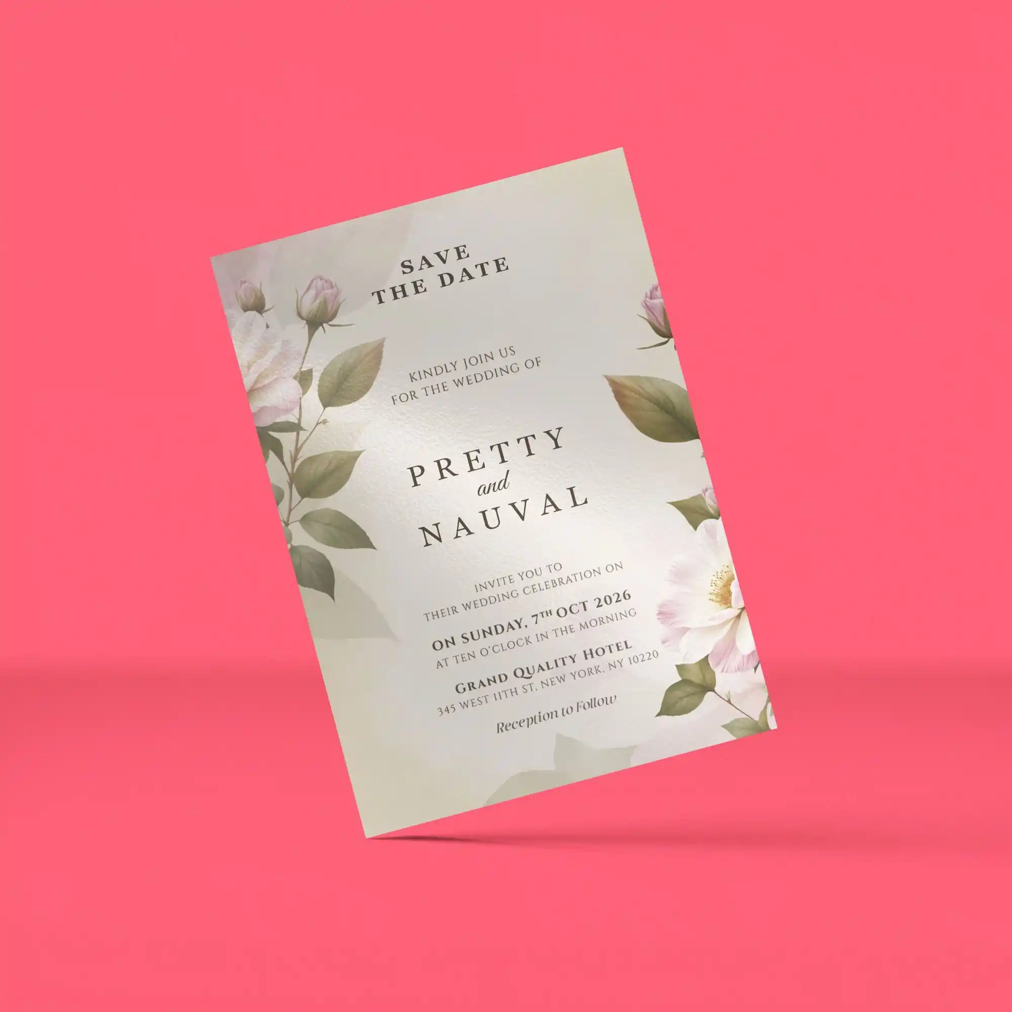 Custom Printed Pearl Invitations on High Quality Materials 1 Custom Printed Pearl Invitations on High Quality Materials 1