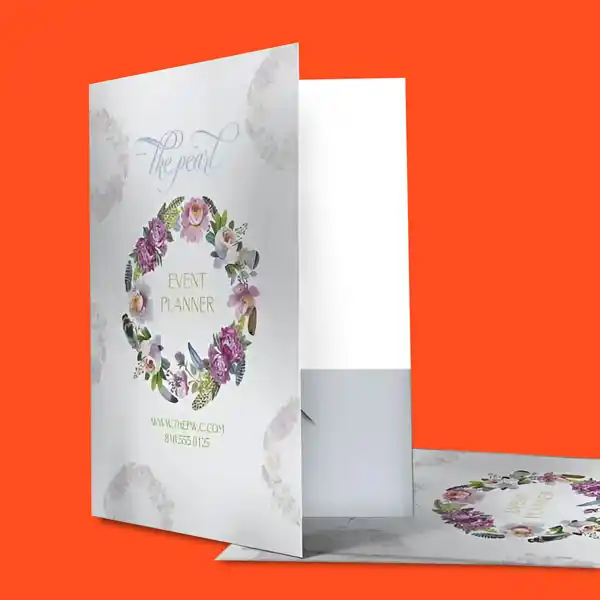 Custom Printed Pearl Presentation Folders on High Quality Materials 2 Custom Printed Pearl Presentation Folders on High Quality Materials 2