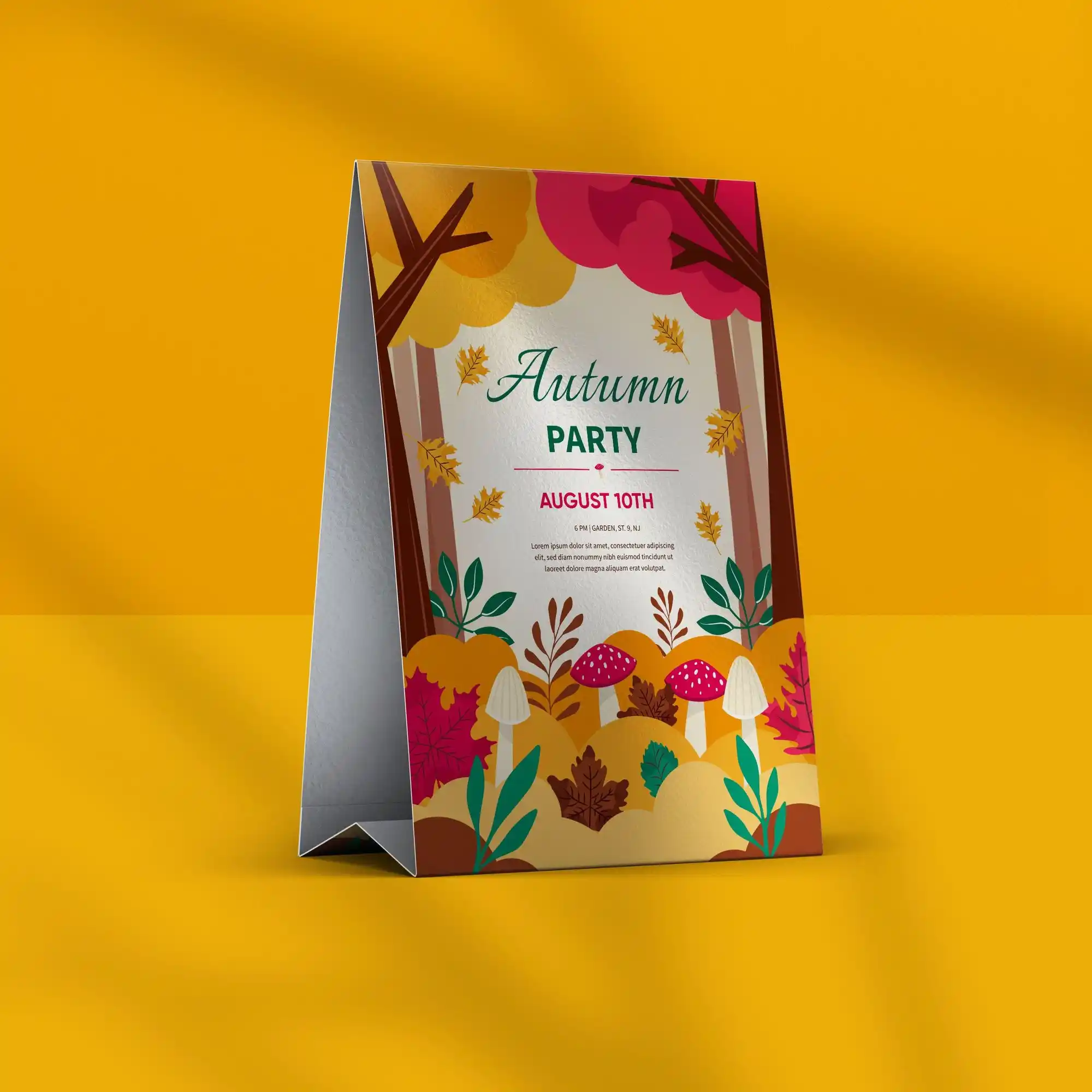 Custom Printed Pearl Table Tents on High Quality Materials 2 Custom Printed Pearl Table Tents on High Quality Materials 2