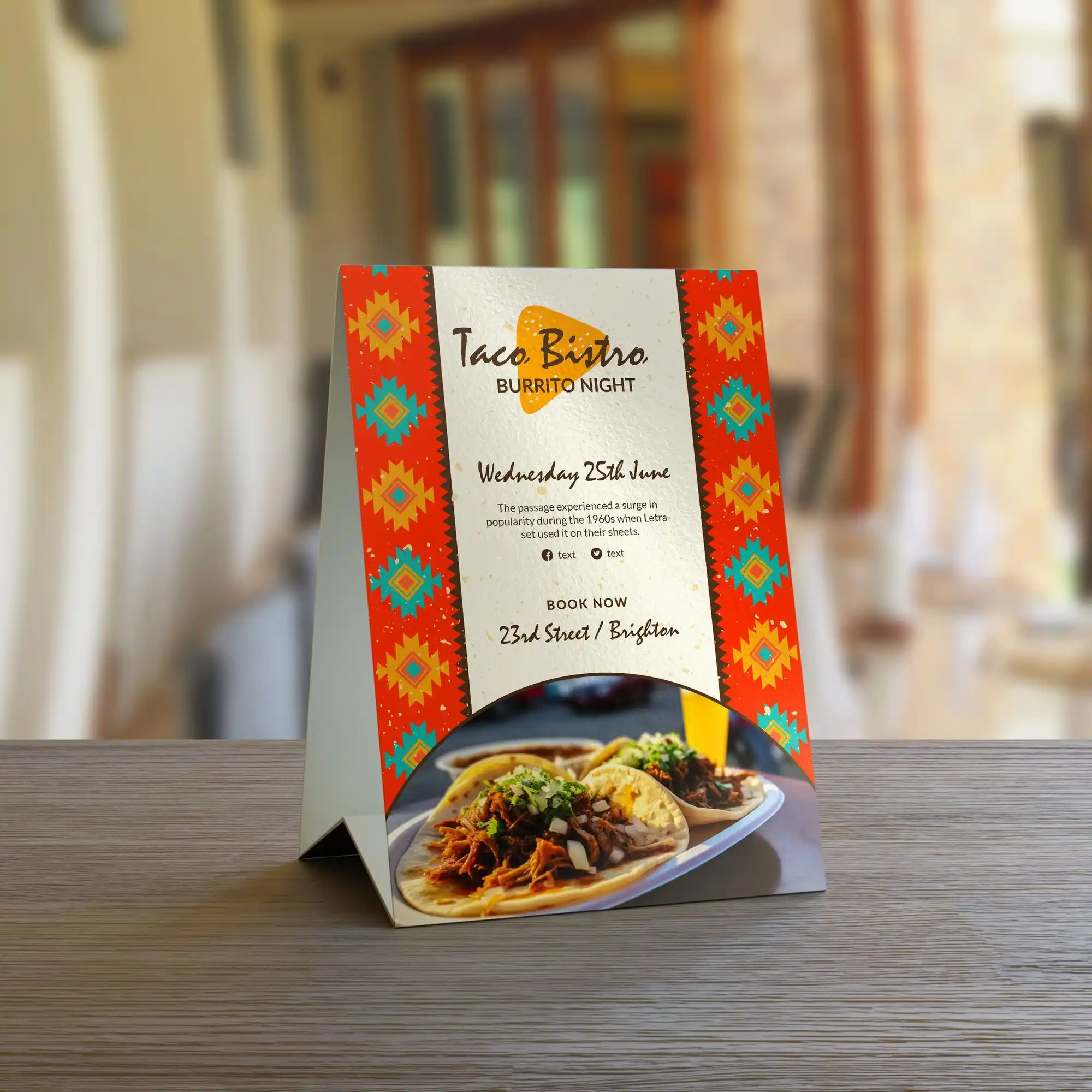 Custom Printed Pearl Table Tents on High Quality Materials 3 Custom Printed Pearl Table Tents on High Quality Materials 3