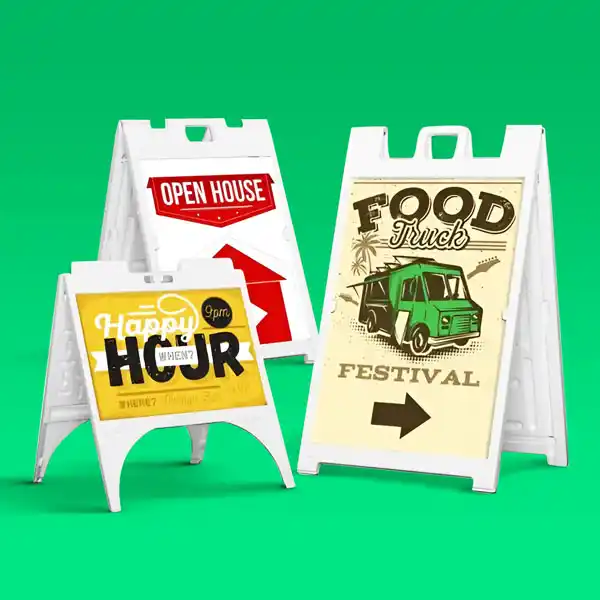 Custom Printed Plastic A-Frame Signs on High Quality Materials 1 Custom Printed Plastic A-Frame Signs on High Quality Materials 1