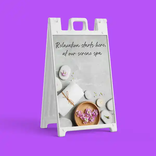 Custom Printed Plastic A-Frame Signs on High Quality Materials 2 Custom Printed Plastic A-Frame Signs on High Quality Materials 2