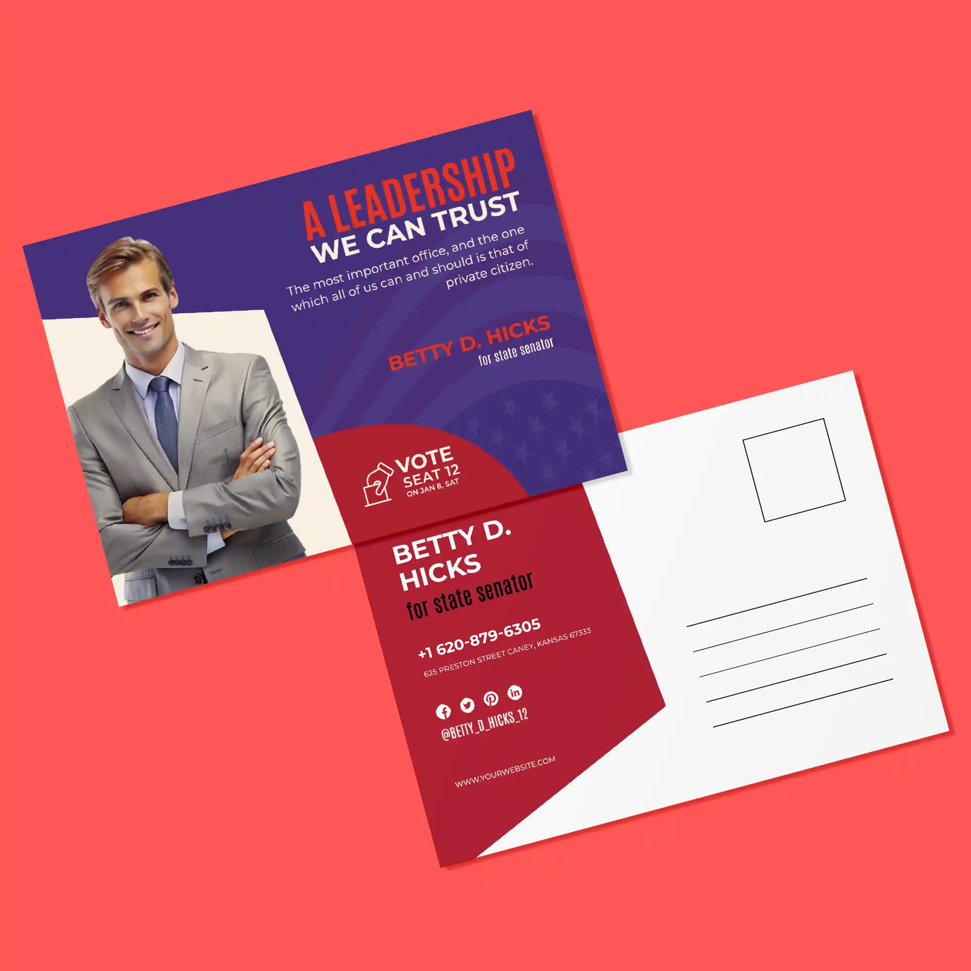 Custom Printed Political Campaign Postcards on High Quality Materials 1 Custom Printed Political Campaign Postcards on High Quality Materials 1