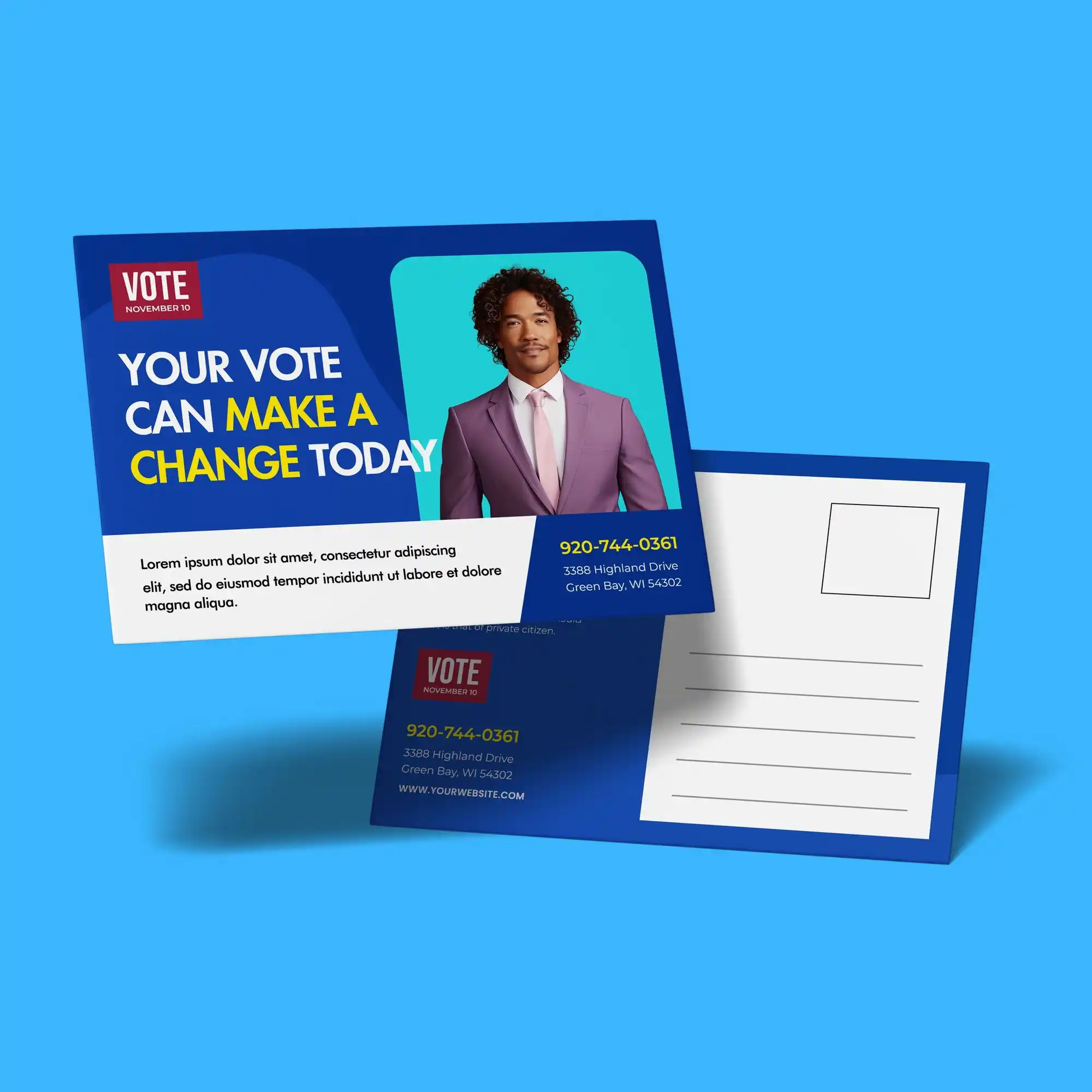 Custom Printed Political Campaign Postcards on High Quality Materials 2 Custom Printed Political Campaign Postcards on High Quality Materials 2