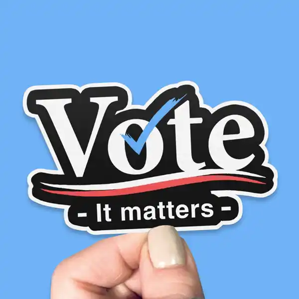 Custom Printed Political Die Cut Sticker Singles on High Quality Materials 1 Custom Printed Political Die Cut Sticker Singles on High Quality Materials 1