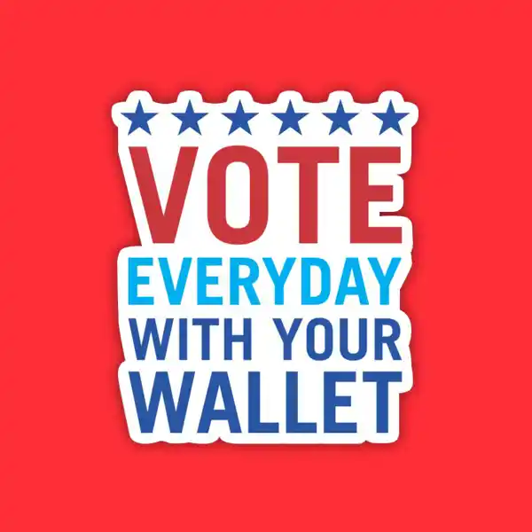 Custom Printed Political Die Cut Sticker Singles on High Quality Materials 2 Custom Printed Political Die Cut Sticker Singles on High Quality Materials 2