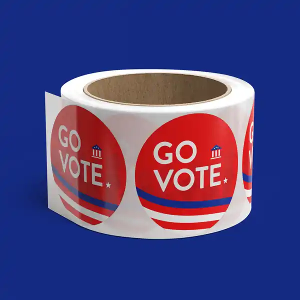 Custom Printed Political Die Cut Sticker Singles on High Quality Materials 3 Custom Printed Political Die Cut Sticker Singles on High Quality Materials 3