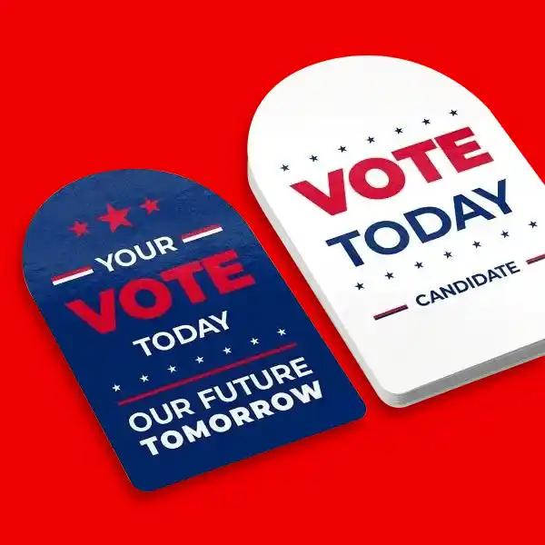 Custom Printed Political Die Cut Sticker Singles on High Quality Materials 4 Custom Printed Political Die Cut Sticker Singles on High Quality Materials 4