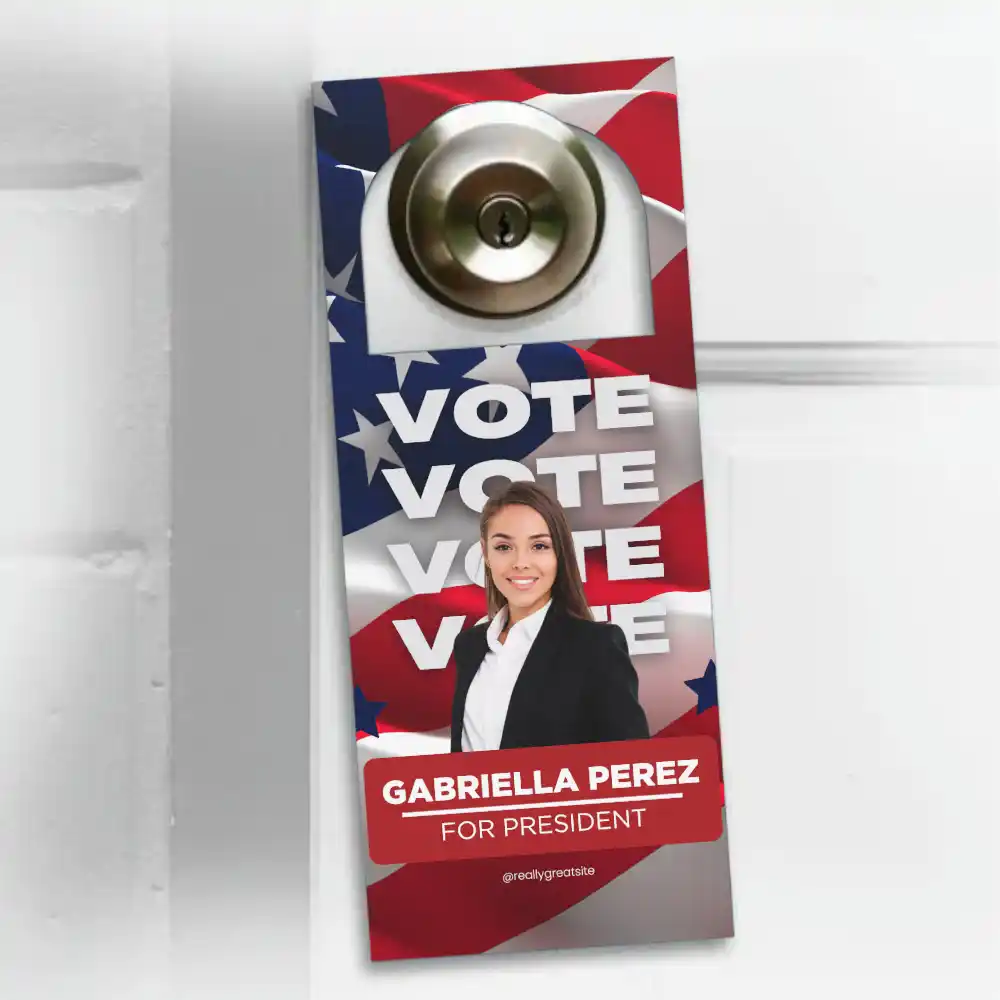Custom Printed Political Door Hangers on High Quality Materials 3 Custom Printed Political Door Hangers on High Quality Materials 3