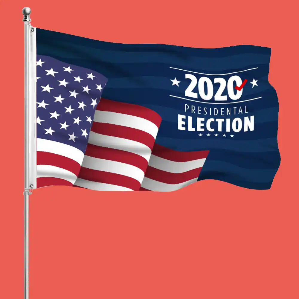 Custom Printed Political Pole Flag on High Quality Materials 1 Custom Printed Political Pole Flag on High Quality Materials 1