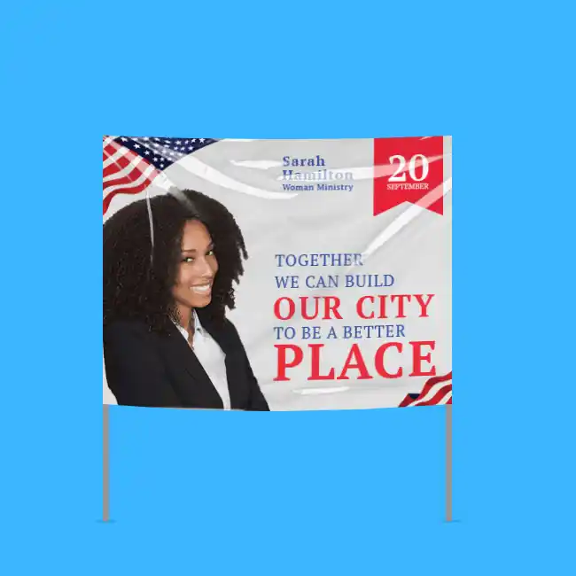 Custom Printed Political Poly Bag Signs on High Quality Materials 3 Custom Printed Political Poly Bag Signs on High Quality Materials 3