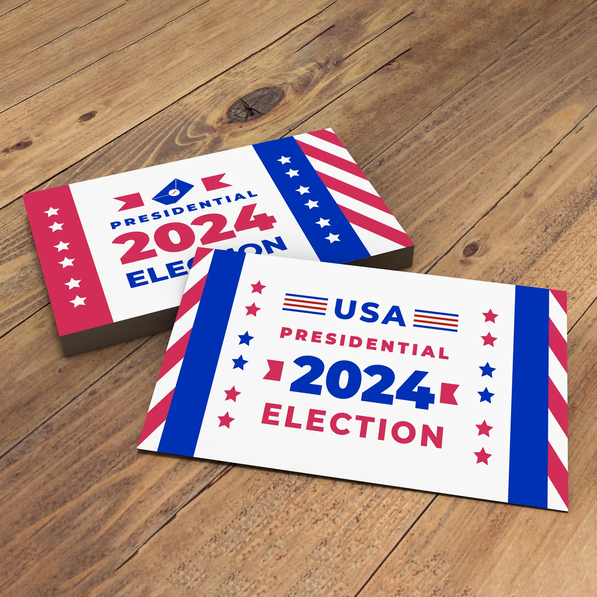 Custom Printed Political Push Cards on High Quality Materials 2 Custom Printed Political Push Cards on High Quality Materials 2