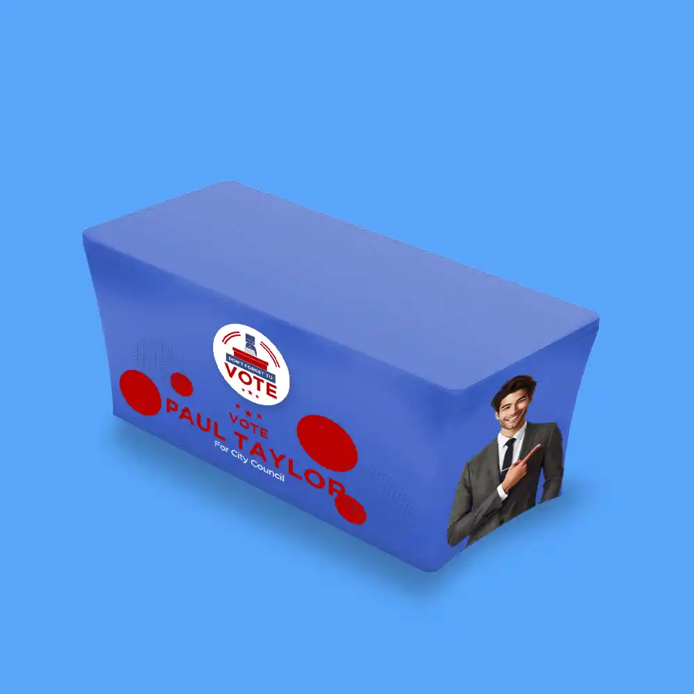 Custom Printed Political Stretch Table Cover on High Quality Materials 1 Custom Printed Political Stretch Table Cover on High Quality Materials 1