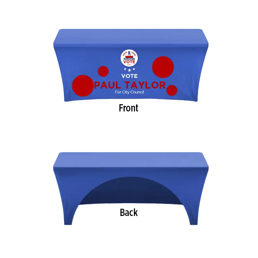 Custom Printed Political Stretch Table Cover on High Quality Materials 3 Custom Printed Political Stretch Table Cover on High Quality Materials 3