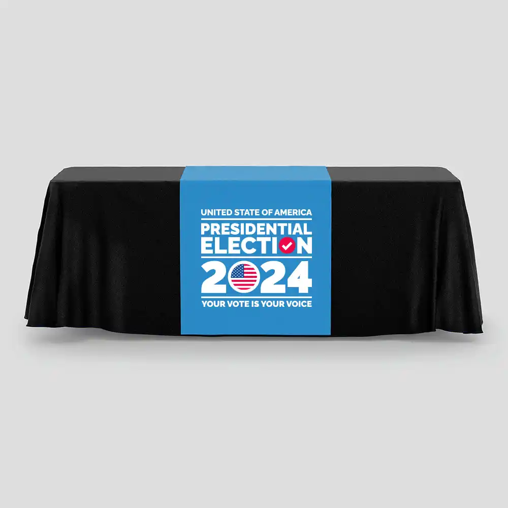 Custom Printed Political Table Runner on High Quality Materials 2 Custom Printed Political Table Runner on High Quality Materials 2