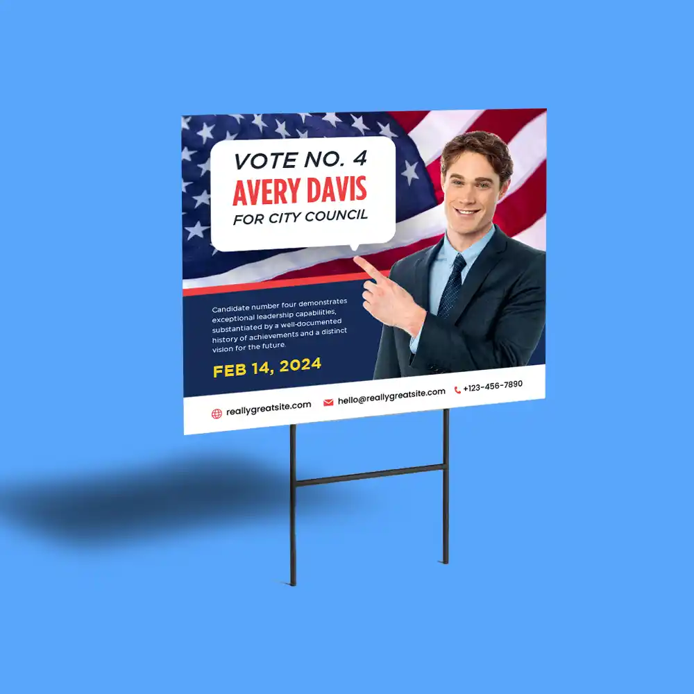 Custom Printed Political Yard Signs on High Quality Materials 1 Custom Printed Political Yard Signs on High Quality Materials 1