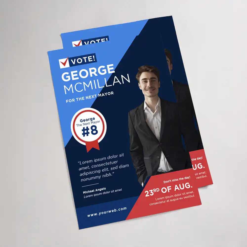 Custom Printed Political Card Stock Posters on High Quality Materials 2 Custom Printed Political Card Stock Posters on High Quality Materials 2