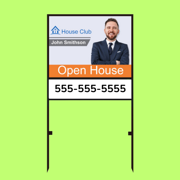 Custom Printed Real Estate Frame Sign on High Quality Materials 1 Custom Printed Real Estate Frame Sign on High Quality Materials 1