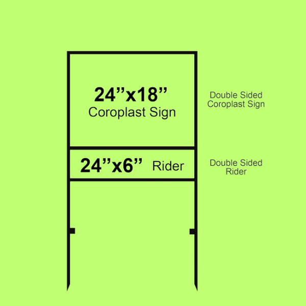 Custom Printed Real Estate Frame Sign on High Quality Materials 1 Custom Printed Real Estate Frame Sign on High Quality Materials 1