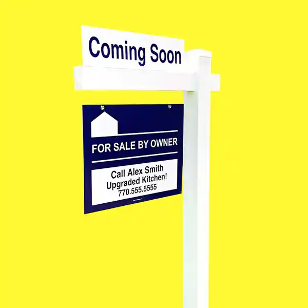 Custom Printed Real Estate Post and Sign on High Quality Materials 3 Custom Printed Real Estate Post and Sign on High Quality Materials 3