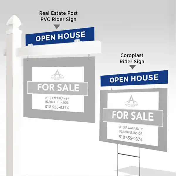 Custom Printed Real Estate Rider Signs on High Quality Materials 3 Custom Printed Real Estate Rider Signs on High Quality Materials 3