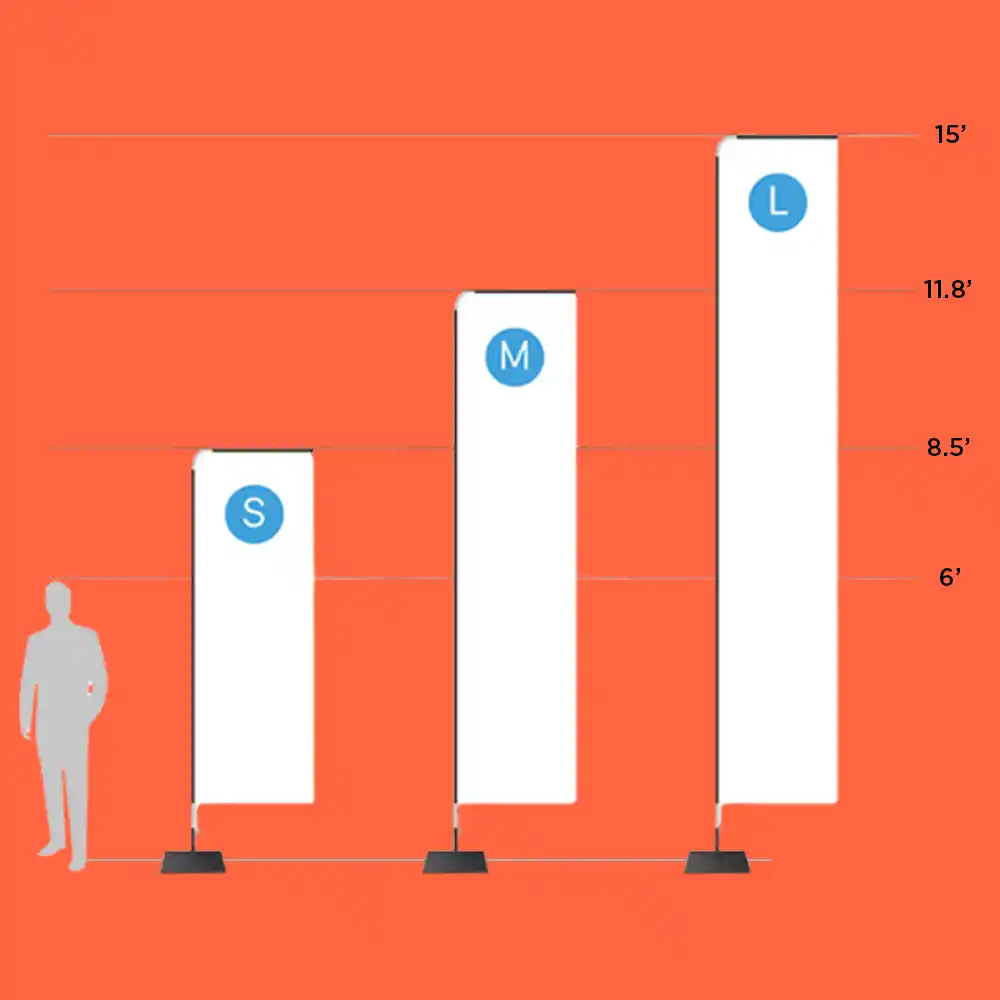 Custom Printed Rectangle Feather Flags on High Quality Materials 2 Custom Printed Rectangle Feather Flags on High Quality Materials 2