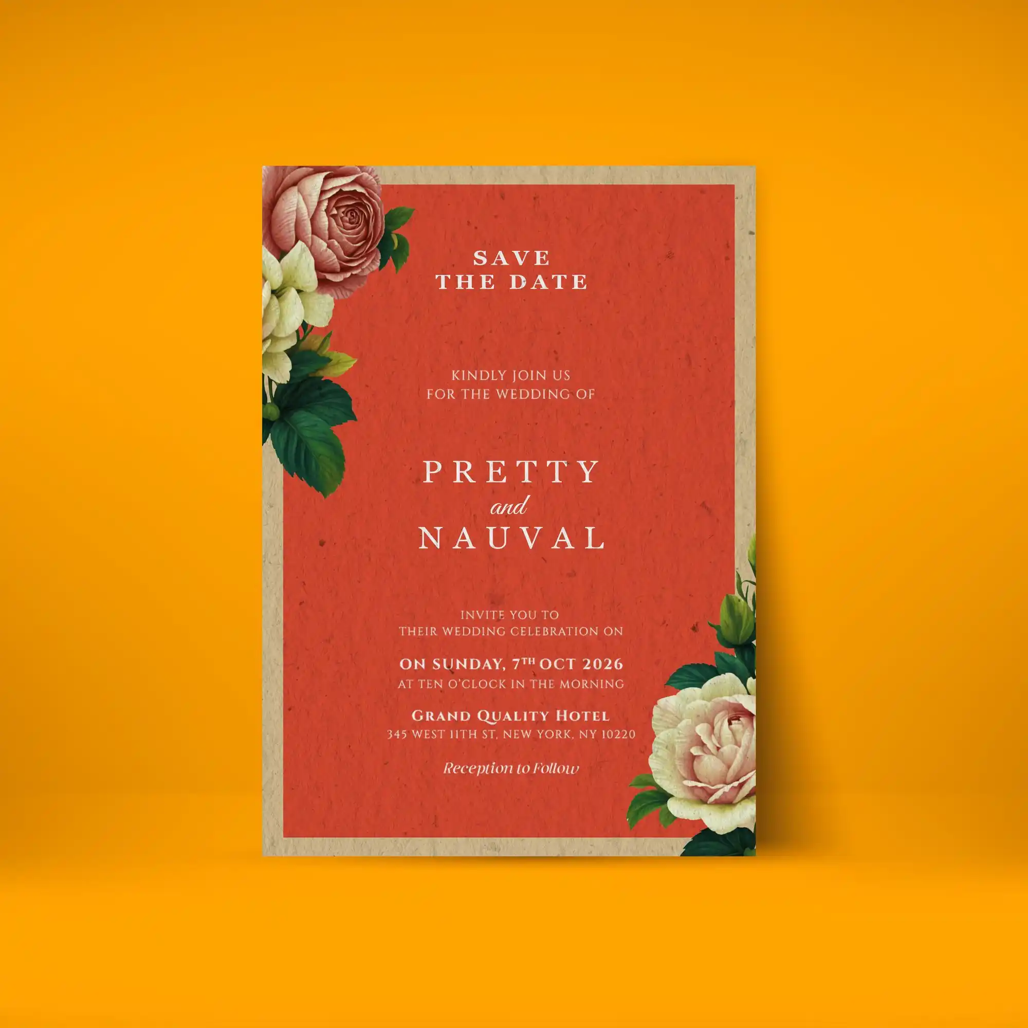 Custom Printed Recycled Matte Invitations on High Quality Materials 2 Custom Printed Recycled Matte Invitations on High Quality Materials 2