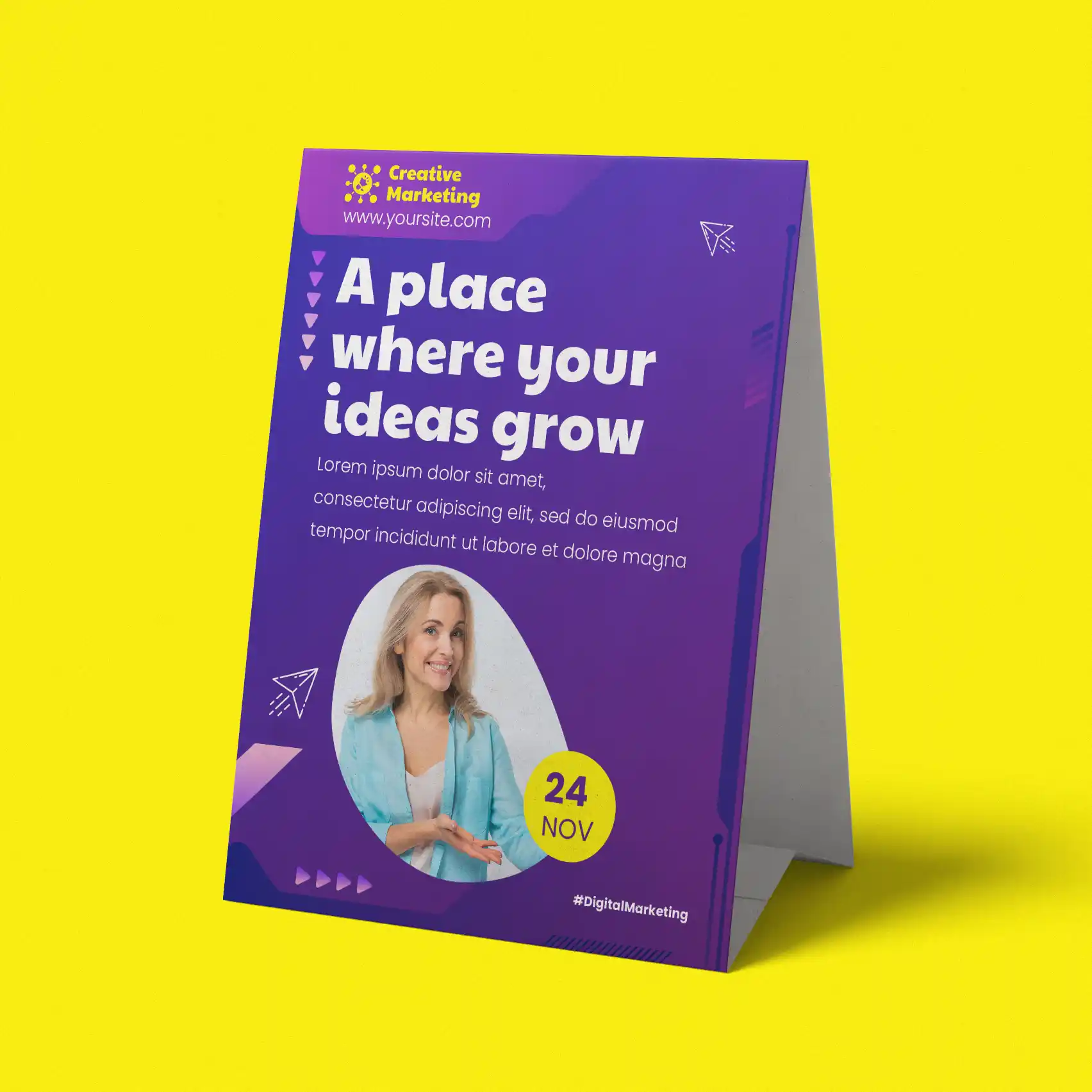 Custom Printed Recycled Matte Table Tents on High Quality Materials 2 Custom Printed Recycled Matte Table Tents on High Quality Materials 2