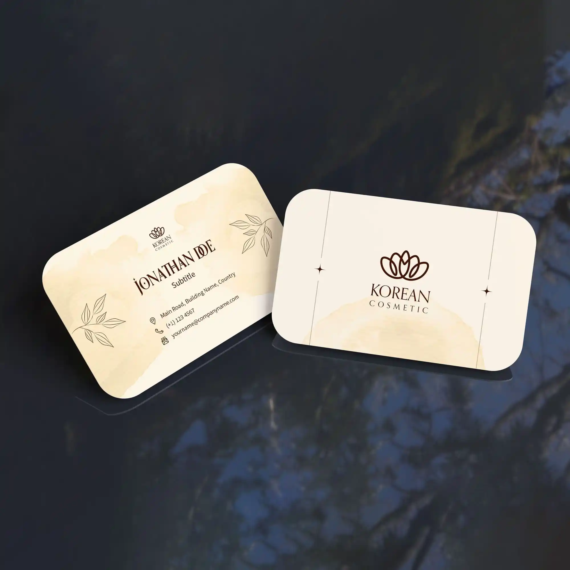 Custom Printed Rounded Corner Business Cards on High Quality Materials 2 Custom Printed Rounded Corner Business Cards on High Quality Materials 2