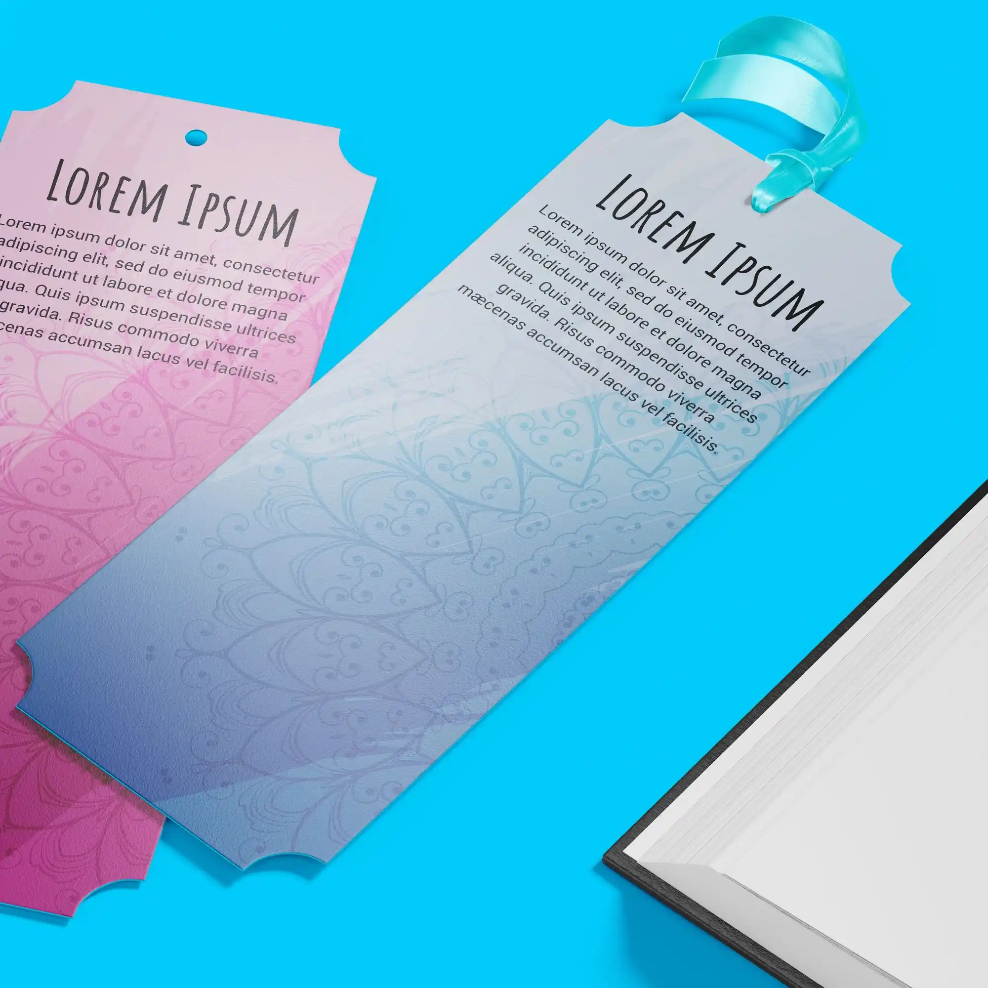 Custom Printed Silk Laminated Bookmarks on High Quality Materials 2 Custom Printed Silk Laminated Bookmarks on High Quality Materials 2