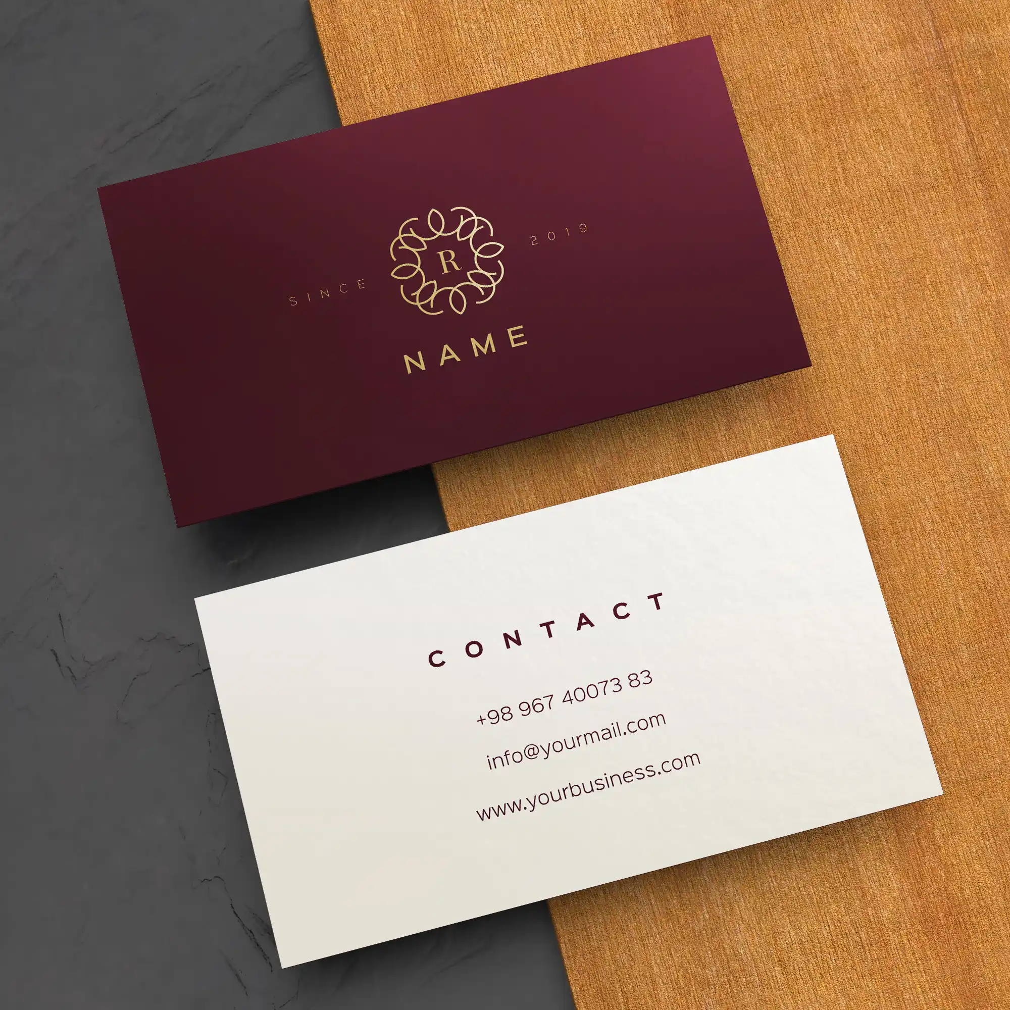 Custom Printed Silk Laminated Business Cards on High Quality Materials 2 Custom Printed Silk Laminated Business Cards on High Quality Materials 2