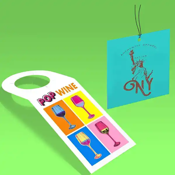 Custom Printed Silk Laminated Hang Tags on High Quality Materials 1 Custom Printed Silk Laminated Hang Tags on High Quality Materials 1