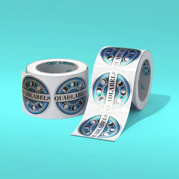 Custom Printed Silver Roll Labels on High Quality Materials 1 Custom Printed Silver Roll Labels on High Quality Materials 1