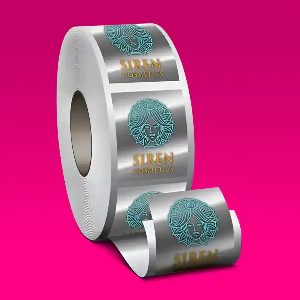 Custom Printed Silver Roll Labels on High Quality Materials 3 Custom Printed Silver Roll Labels on High Quality Materials 3