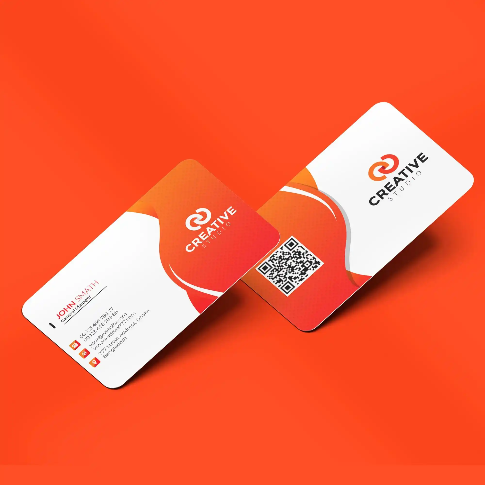 Custom Printed Slim Round Corner Business Cards HOTCARDS