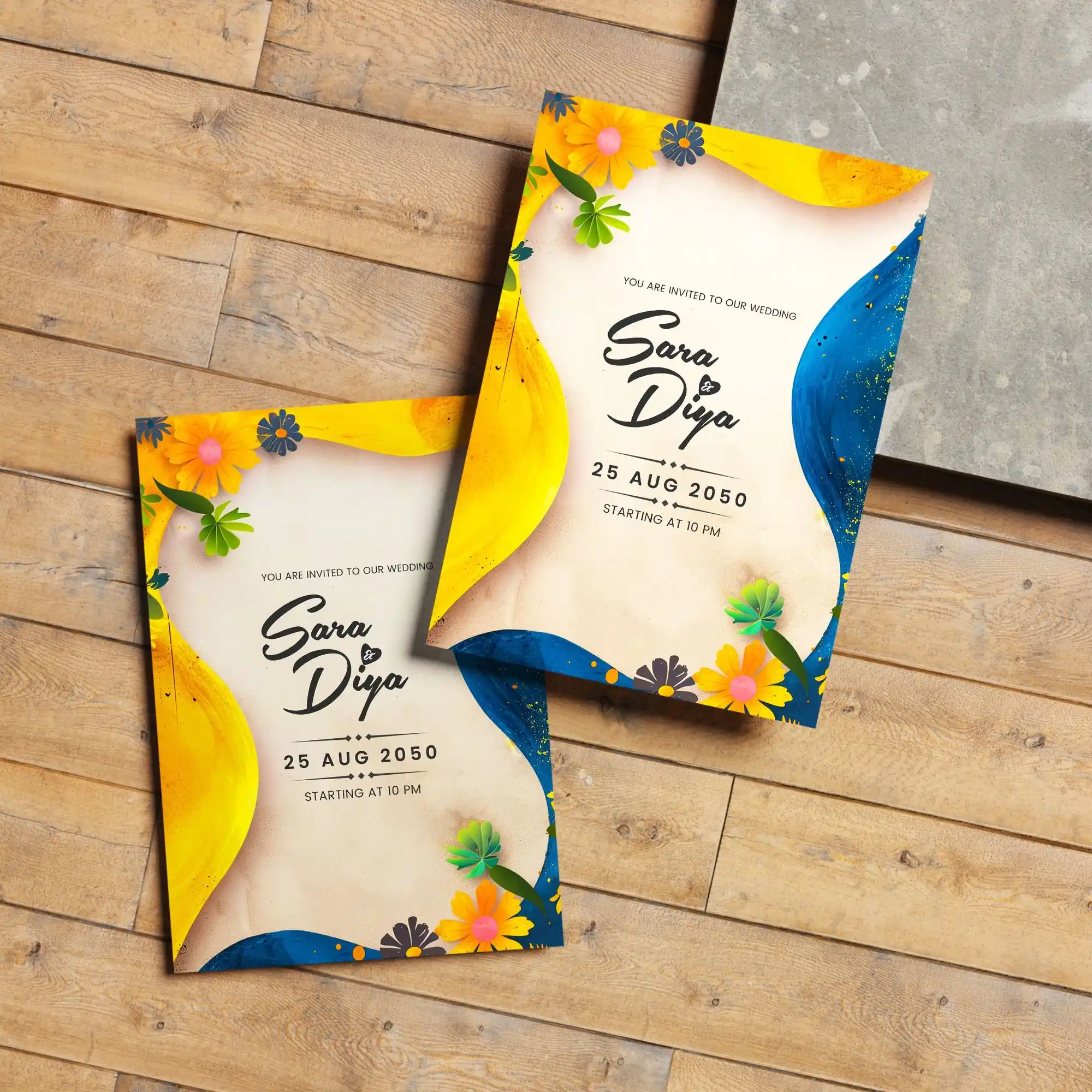 Custom Printed Standard Announcement Cards on High Quality Materials 2 Custom Printed Standard Announcement Cards on High Quality Materials 2