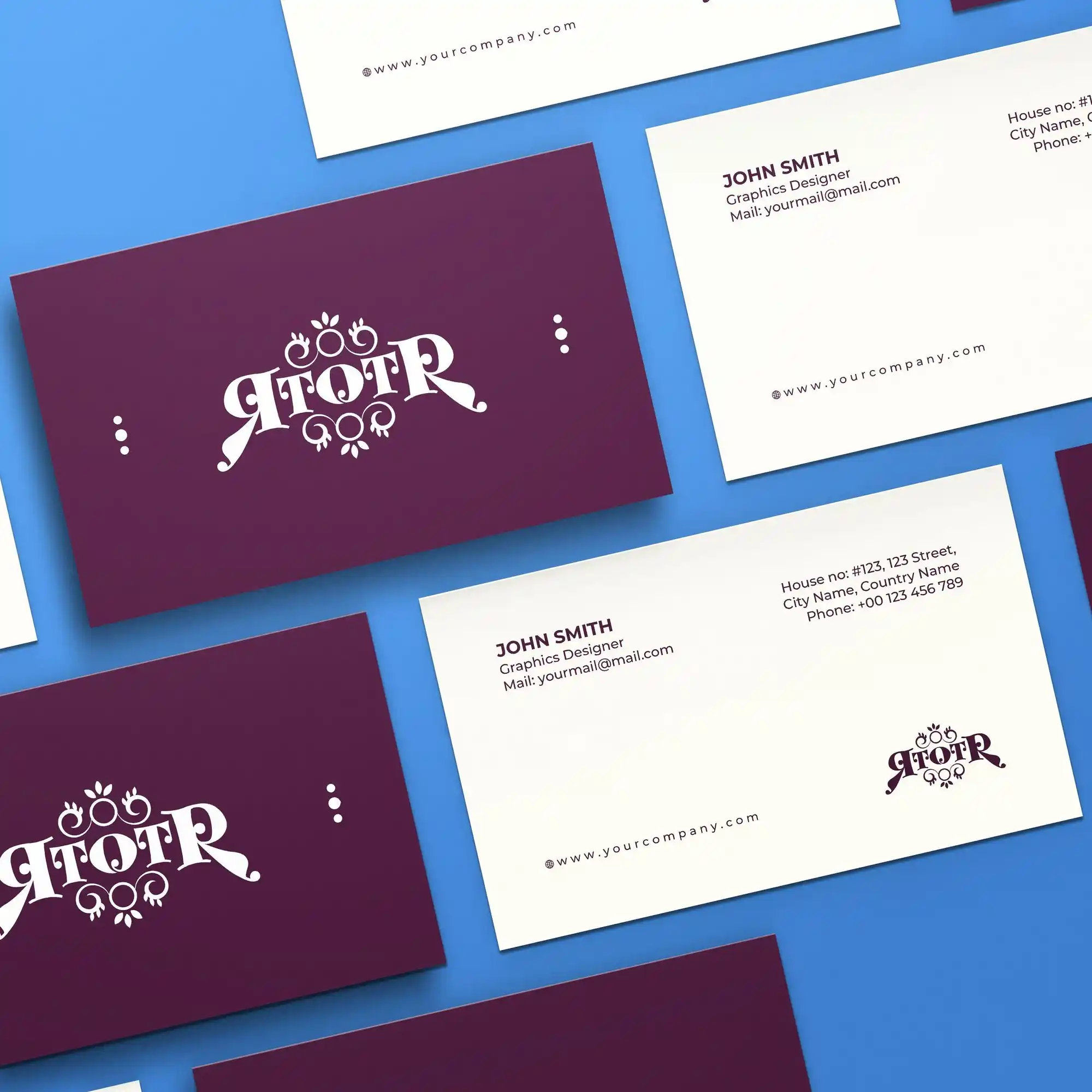 Custom Printed Standard Business Cards on High Quality Materials 2 Custom Printed Standard Business Cards on High Quality Materials 2