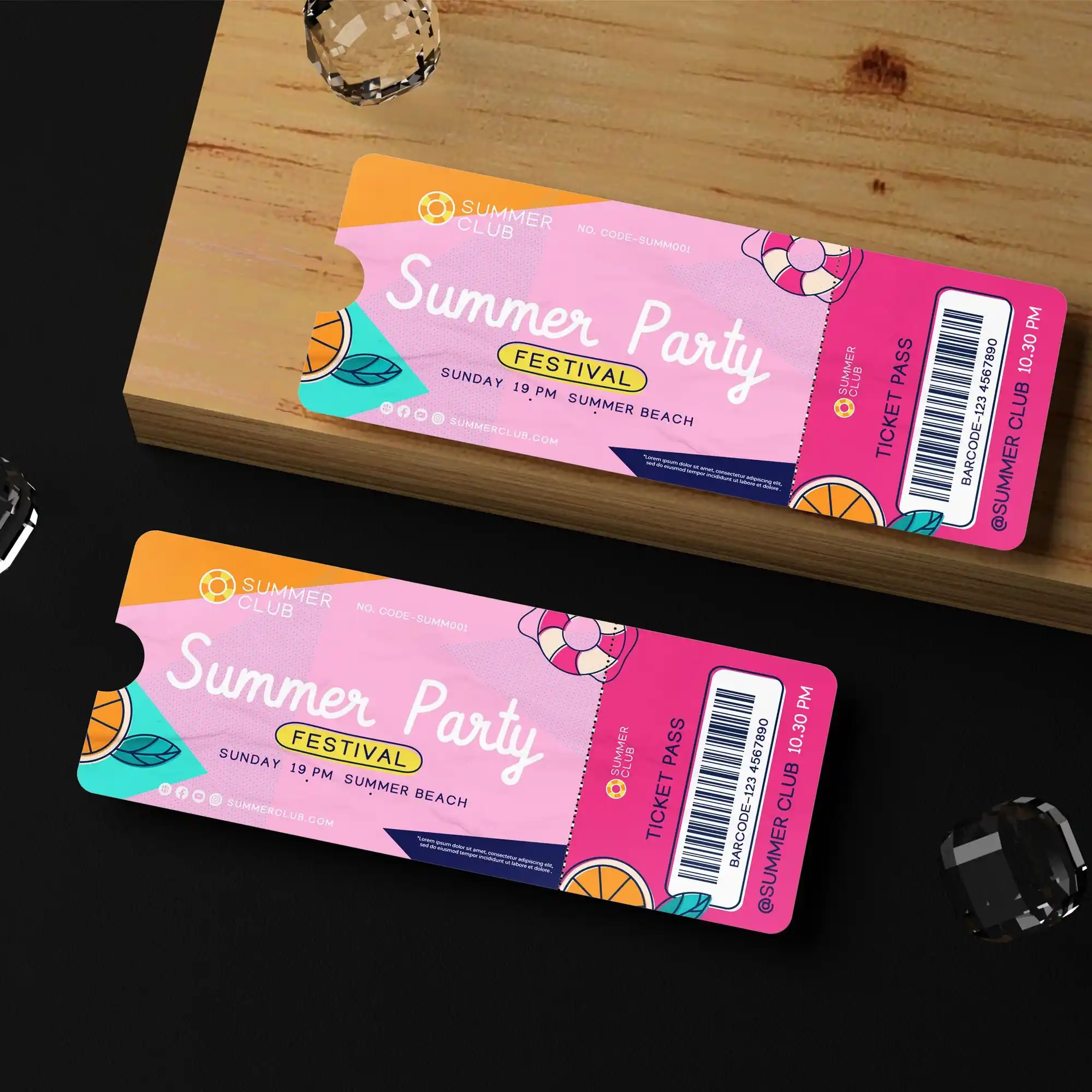Custom Printed Standard Event Tickets on High Quality Materials 2 Custom Printed Standard Event Tickets on High Quality Materials 2