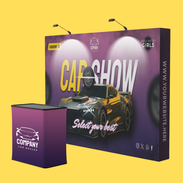 Custom Printed Standard Fabric Pop Up Displays on High Quality Materials 2 Custom Printed Standard Fabric Pop Up Displays on High Quality Materials 2