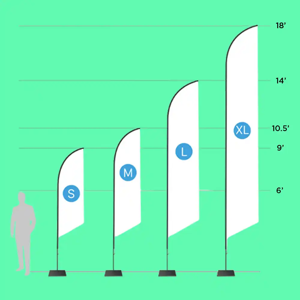 Custom Printed Standard Feather Flags on High Quality Materials 2 Custom Printed Standard Feather Flags on High Quality Materials 2