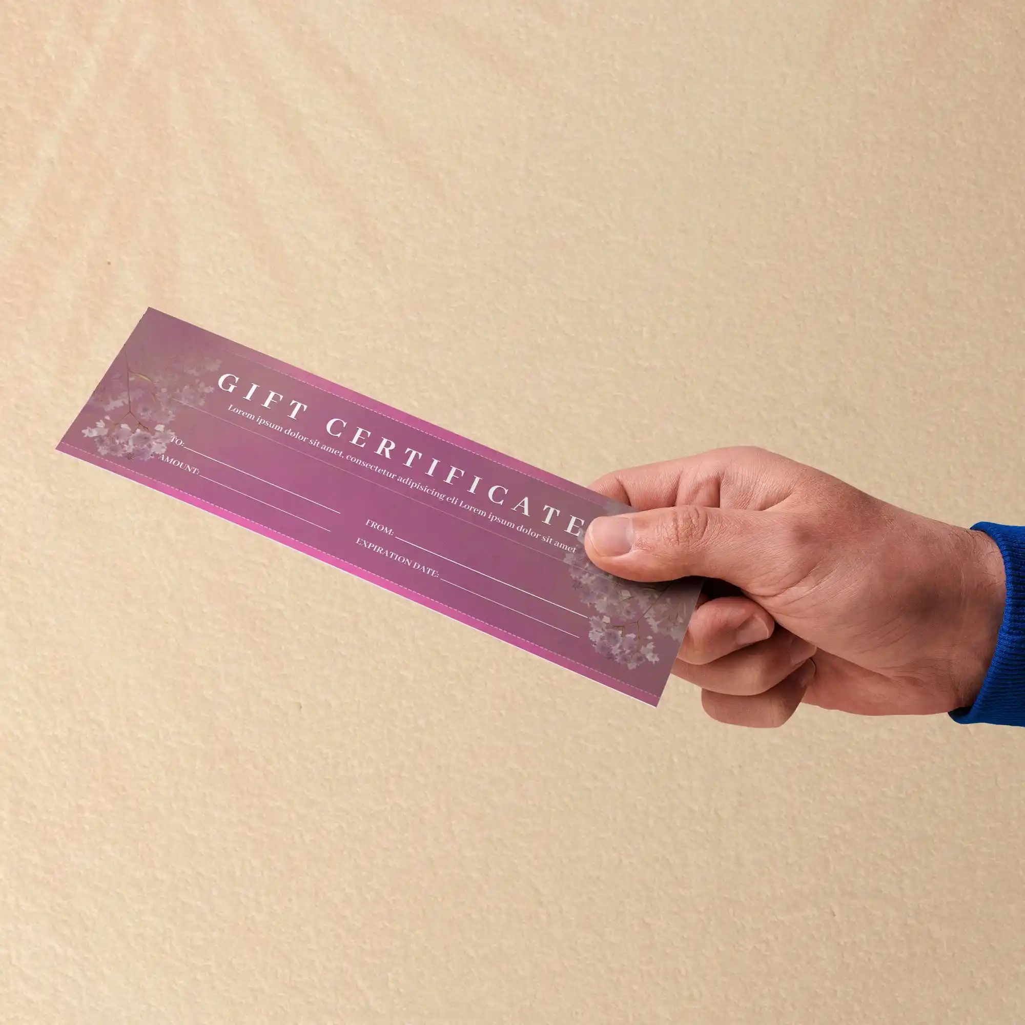 Custom Printed Standard Gift Certificates on High Quality Materials 2 Custom Printed Standard Gift Certificates on High Quality Materials 2