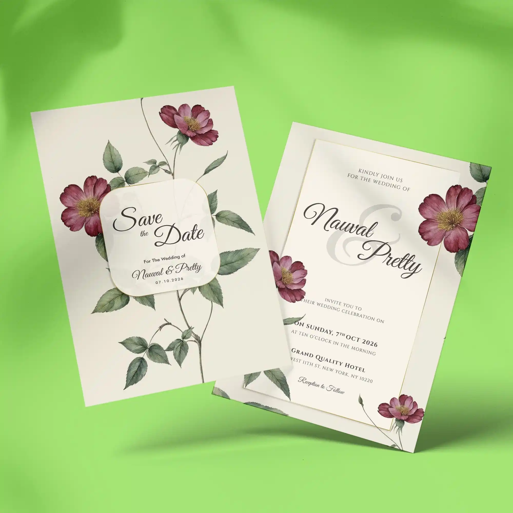 Custom Printed Standard Invitations on High Quality Materials 2 Custom Printed Standard Invitations on High Quality Materials 2