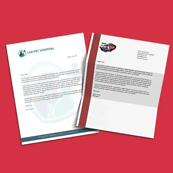 Custom Printed Standard Letterhead on High Quality Materials 3 Custom Printed Standard Letterhead on High Quality Materials 3